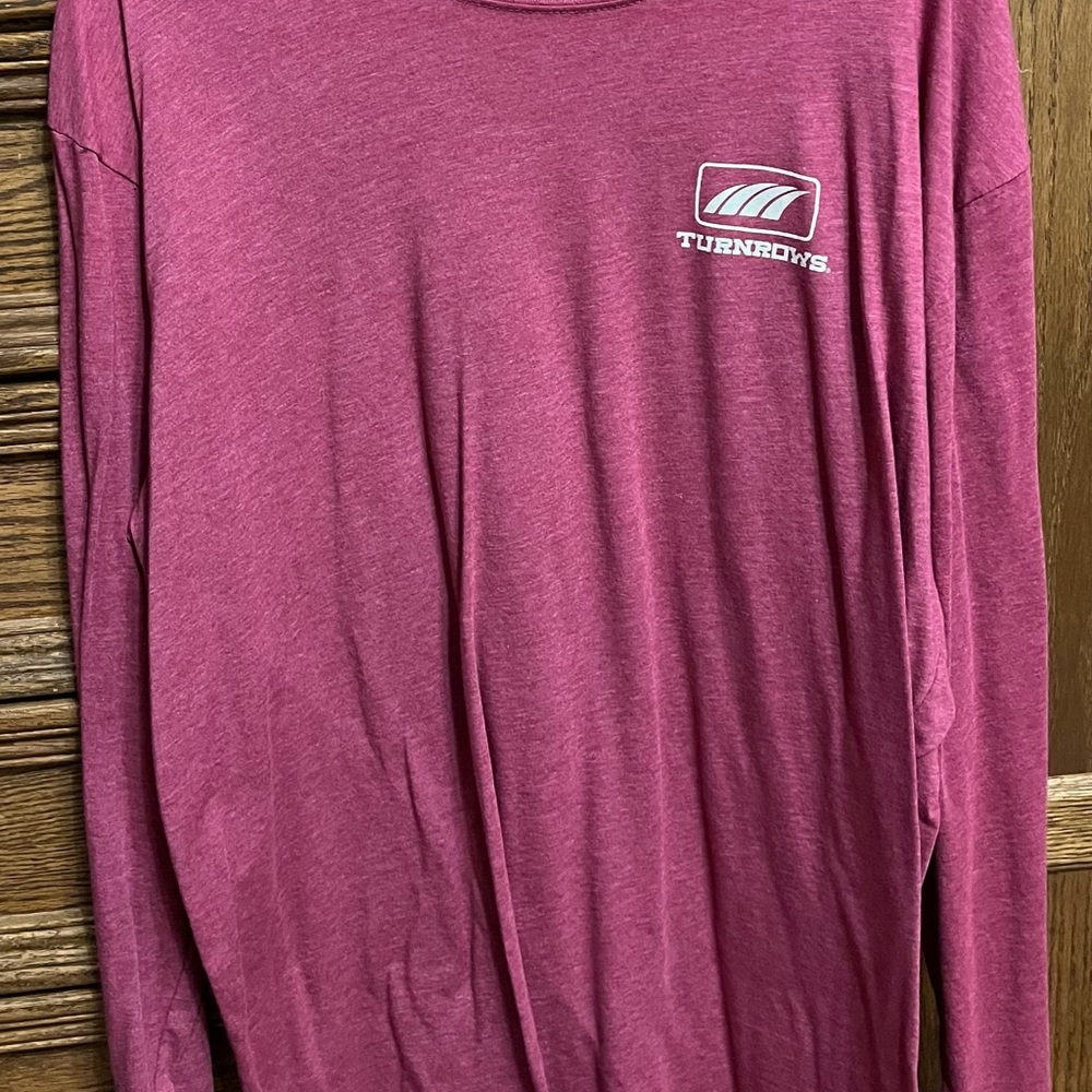 Turnrows men’s red long sleeve 2XLarge shirt, worn once, excellent condition